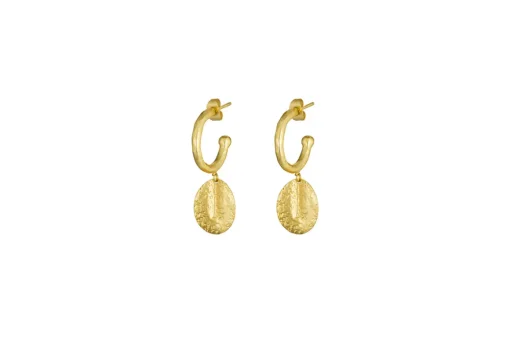 Esta Hoop Earrings - Gold  - One Size