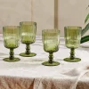 Fali Wine Glass - Olive - (Set of 4)