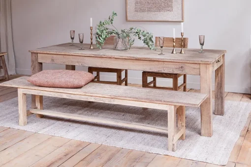 Fioni Reclaimed Wood Dining Table - Natural