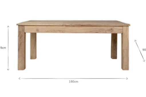 Fioni Reclaimed Wood Dining Table - Natural