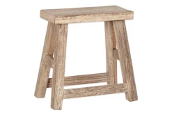 Ibo Reclaimed Wood Low Stool - Natural