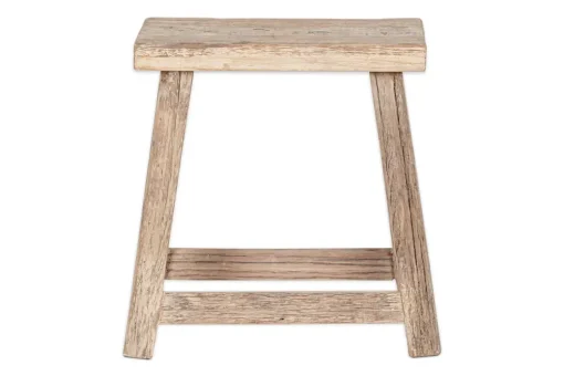 Ibo Reclaimed Wood Low Stool - Natural
