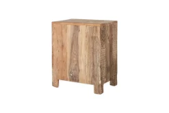 Ibo Reclaimed Wooden Slatted Cabinet – Natural - Small