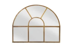 Imoma Iron Overmantel Arch Mirror - Brass
