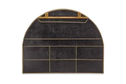 Imoma Iron Overmantel Arch Mirror - Brass