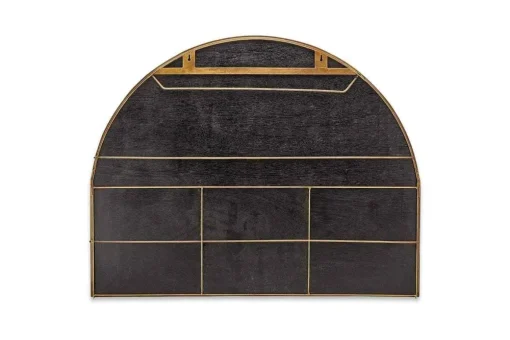 Imoma Iron Overmantel Arch Mirror - Brass