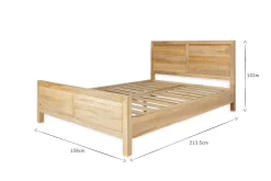 Indali Mango Wood Bed - Natural