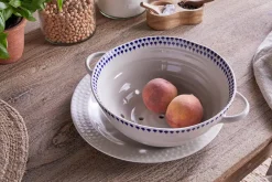 Indigo Drop Colander - Indigo
