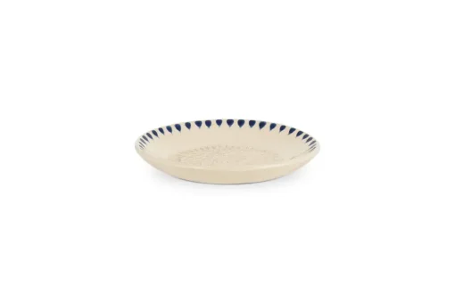 Indigo Drop Garlic Grater - Cream & Indigo