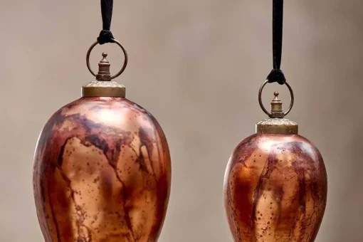 Jalshara Giant Bauble Drop - Antique Copper