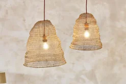 Jatani Wire Lampshade - Antique Brass - Small Oval