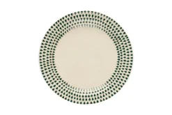 Juniper Drop Dinnerware Set - Cream & Juniper (Set of 12)