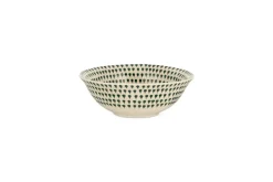 Juniper Drop Dinnerware Set - Cream & Juniper (Set of 12)