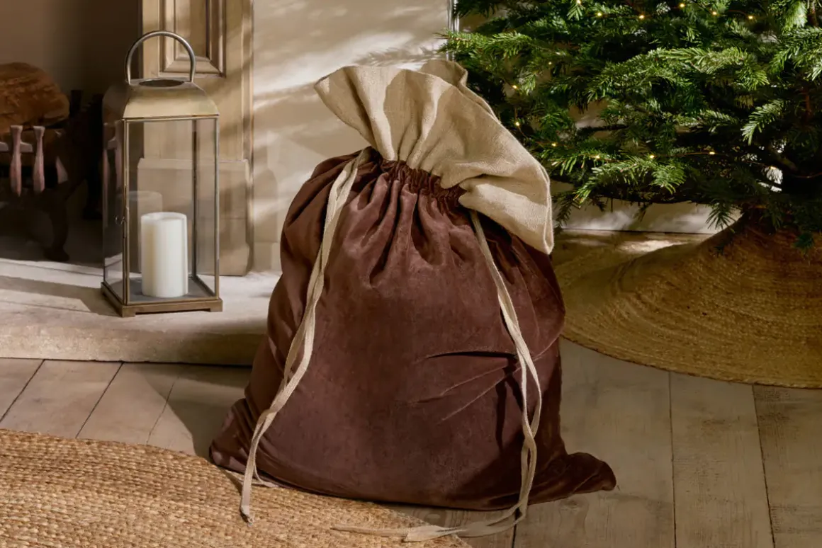 Karru Cotton Velvet Sack - Rich Mocha