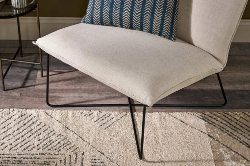 Kashvi Oversized Linen Lounger - Natural