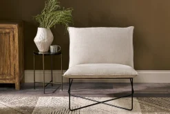 Kashvi Oversized Linen Lounger - Natural