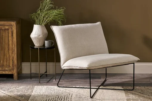 Kashvi Oversized Linen Lounger - Natural