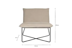 Kashvi Oversized Linen Lounger - Natural