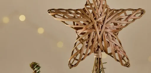 Katana Cane Tree Topper - Natural
