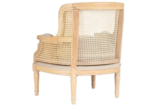 Kaziria Cane & Linen Armchair - Natural