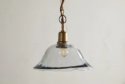 Keju Organic Shape Recycled Glass Pendant - Clear