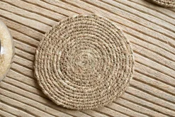 Keso Woven Coasters - Brown (Set of 4)