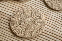 Keso Woven Coasters - Brown (Set of 4)