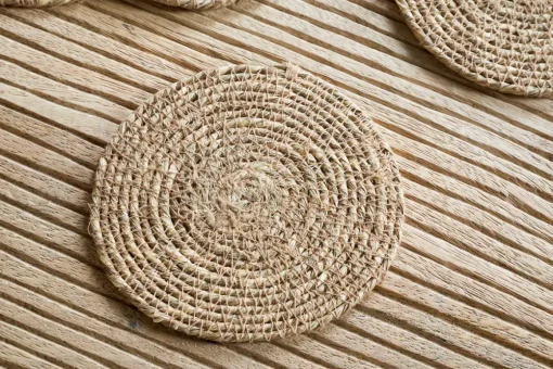 Keso Woven Coasters - Brown (Set of 4)