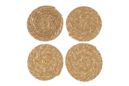 Keso Woven Coasters - Brown (Set of 4)