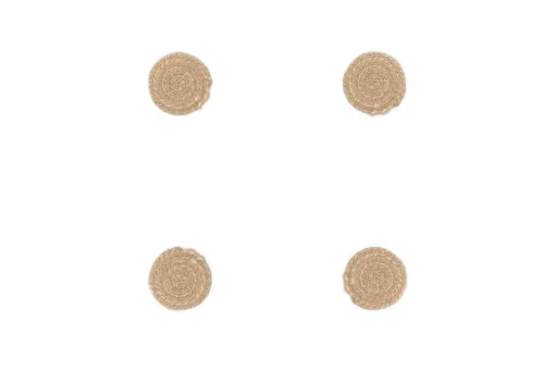 Keso Woven Coasters - Natural - (Set of 4)