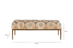 Kesu Kilim & Iron Bench