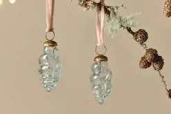 Khol Shell Baubles - Clear Antique - (Set of 4)
