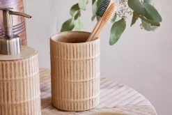 Kiani Ceramic Toothbrush Holder - Cream