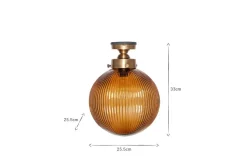 Konnie Bathroom Ceiling Light - Amber