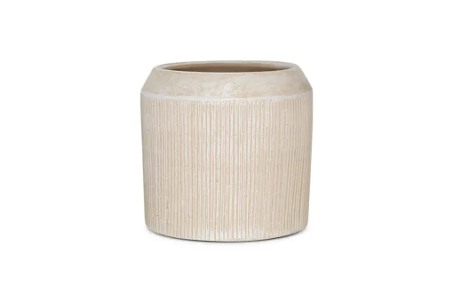 Kubo Ceramic Planter - Cream
