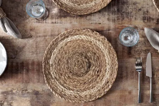 Lam Round Tablemats - Natural (Set of 4)