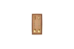 Leaf Spoon Gift Set - Antique Brass (Set of 2)