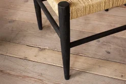 Lohanda Acacia & Munja Grass Dining Chair - Charcoal