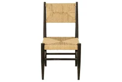 Lohanda Acacia & Munja Grass Dining Chair - Charcoal