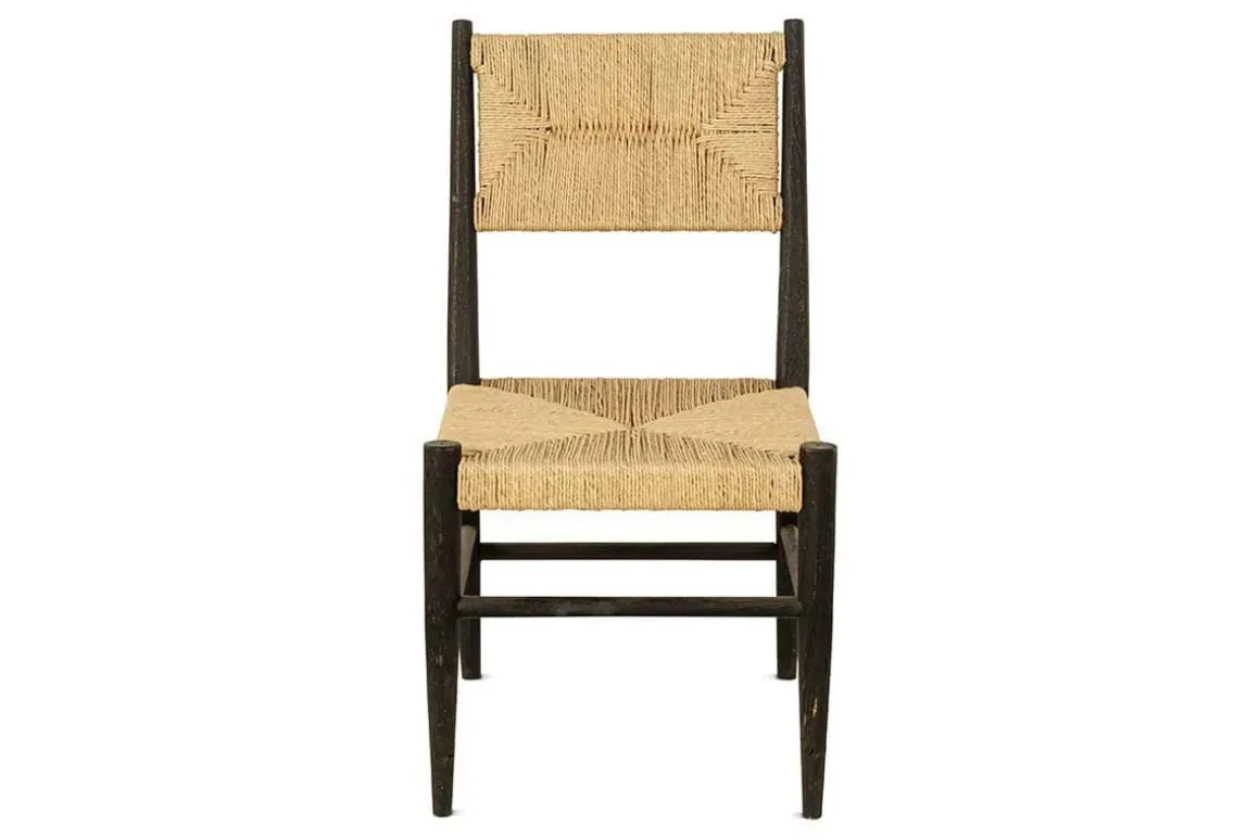 Lohanda Acacia & Munja Grass Dining Chair - Charcoal