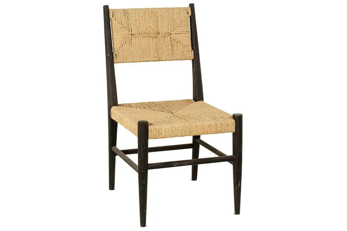 Lohanda Acacia & Munja Grass Dining Chair - Charcoal