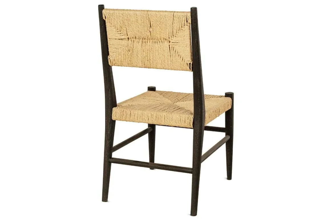 Lohanda Acacia & Munja Grass Dining Chair - Charcoal