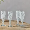 Lohara Champagne Glass - White (Set of 4)