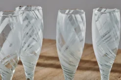 Lohara Champagne Glass - White (Set of 4)