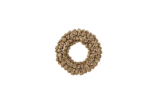 Madhi Mini Wreath Bauble - Brass