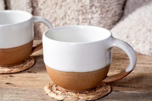 Mali Coffee Mug - White (Set of 2)