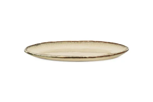 Malia Large Oval Platter - Cream
