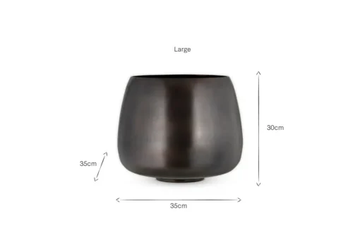 Maliki Plant Pot - Aged Bronze