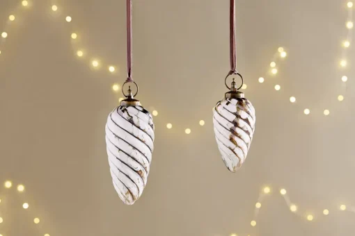 Maran Giant Bauble - Gold & Cream