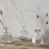 Mayumi Recycled Glass Bud Vases - Clear (Set of 3)